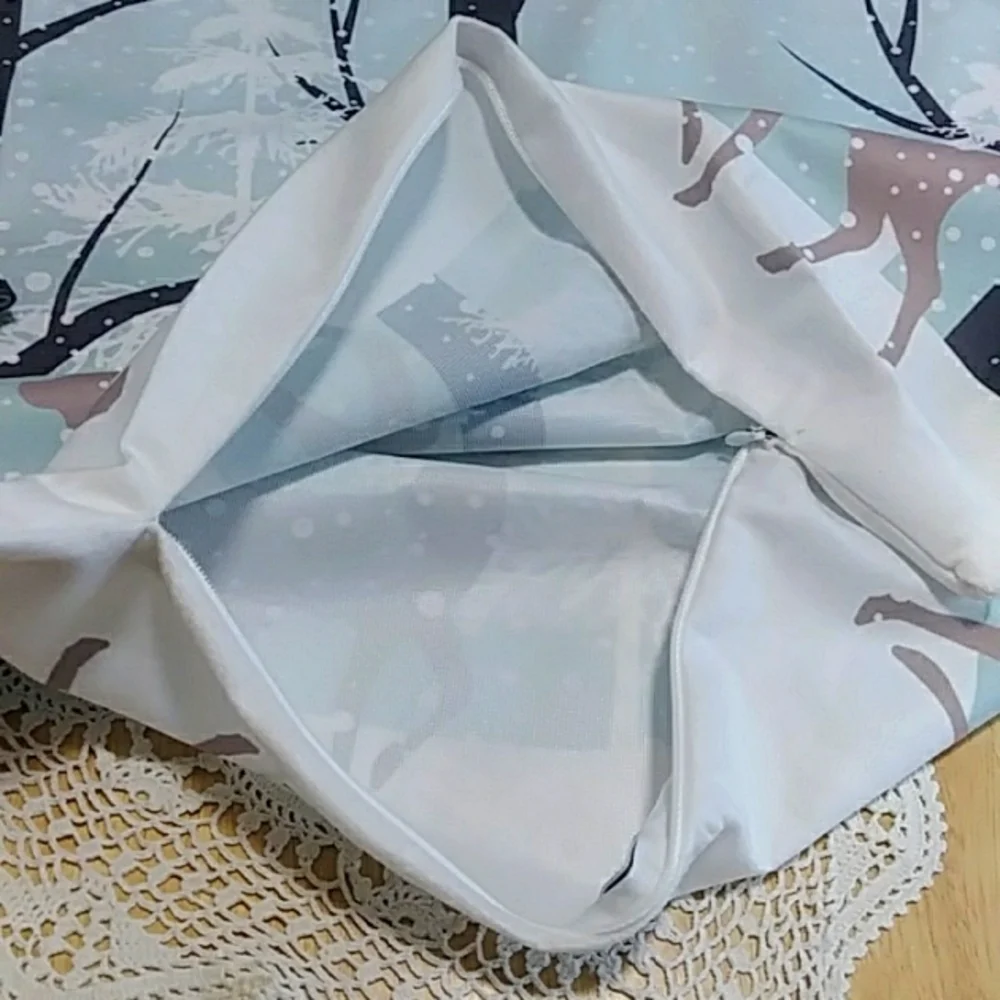 Christmas Beach Theme pastels with seashells  pillow covers Nwot